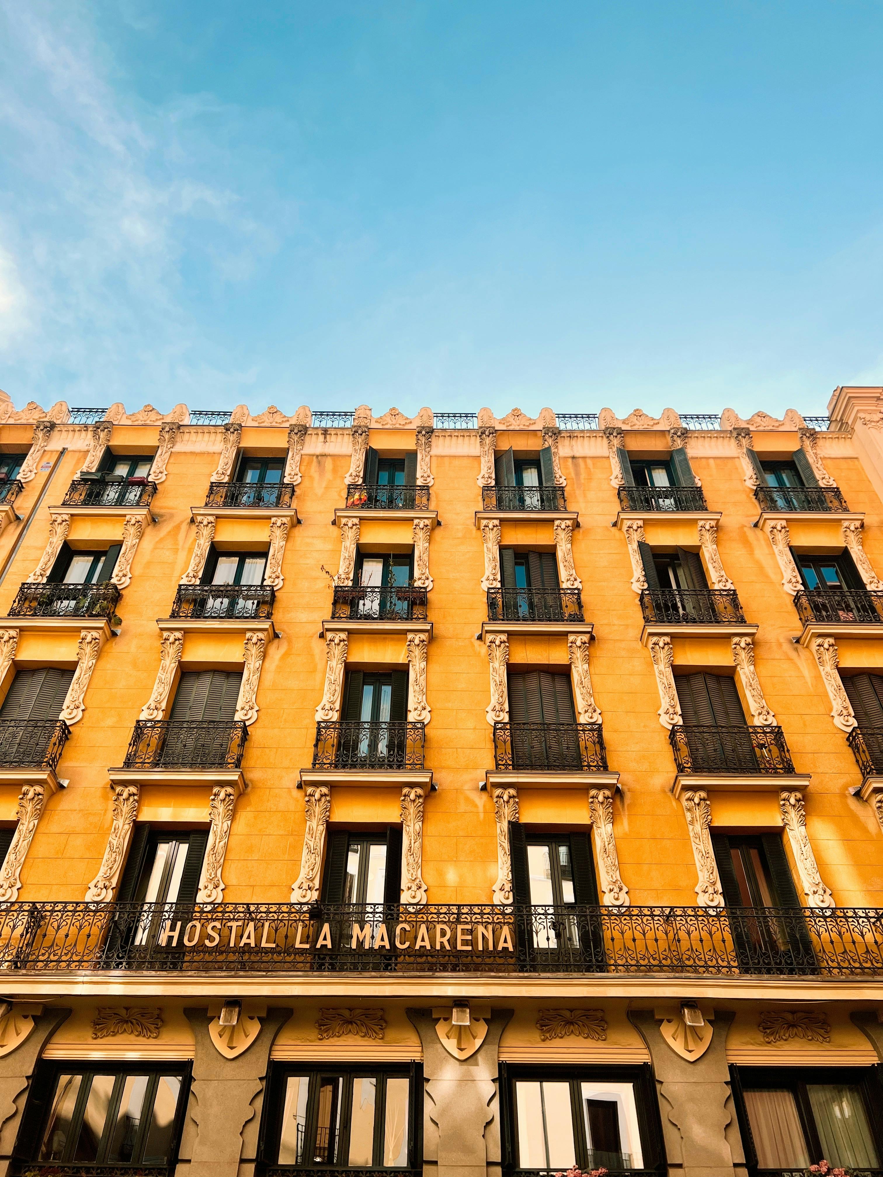 Modern student housing background